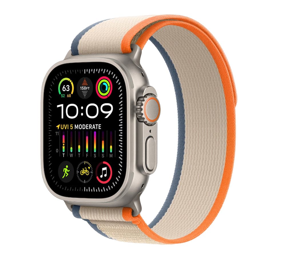 Apple Watch Ultra 2 49mm Оранжевый/Бежевый нейлоновый ремешок купить в Минске Apple Watch Ultra 2 49mm Оранжевый/Бежевый нейлоновый ремешок