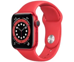 Apple Watch Series 6 44 мм Алюминий красный/красный спортивный