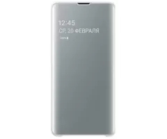 Чехол Clear View Cover для Samsung S10e Серебристый