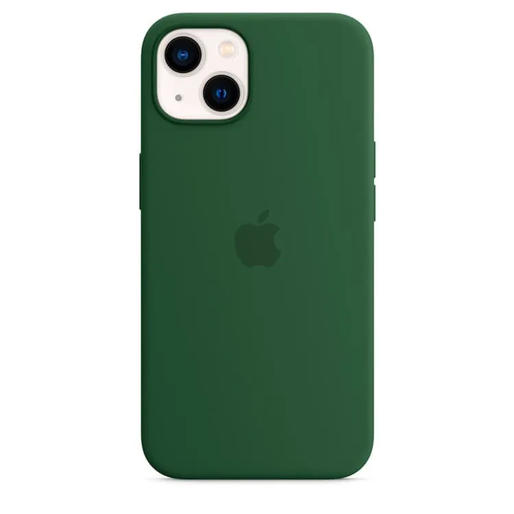 Бампер для iPhone 13 Зелёный клевер