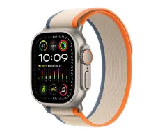 Apple Watch Ultra 2 49mm Оранжевый/Бежевый нейлоновый ремешок