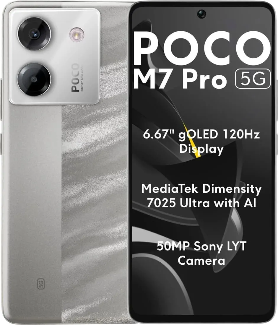 POCO M7 Pro 5G 12GB/512GB Серебристый
