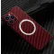 Чехол для iPhone 15 Pro Carbon MagSafe Красный