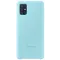 Бампер для Samsung A51 Голубой